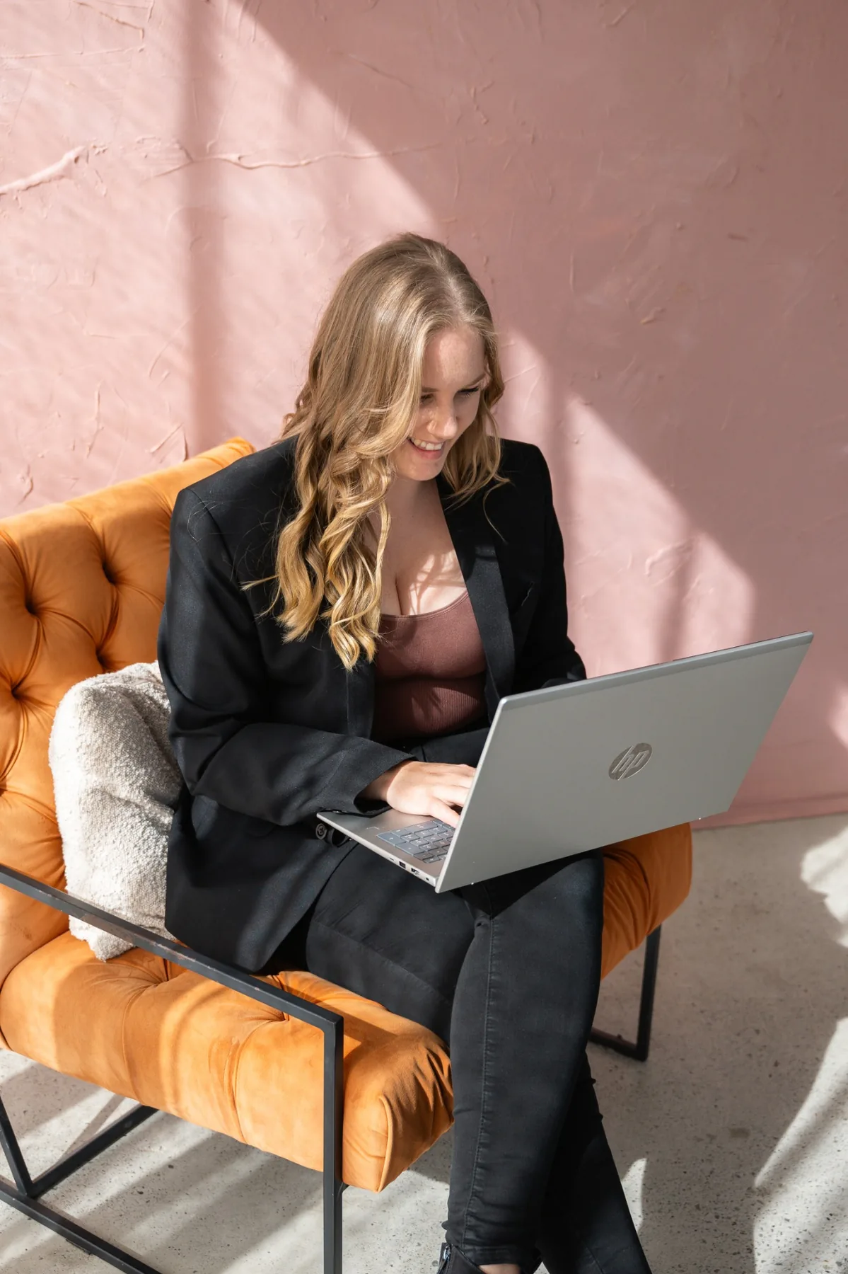 Dayle working from a welcoming therapy space